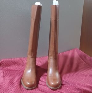 Nine West Tall Tan Leather Boots  7.5M
